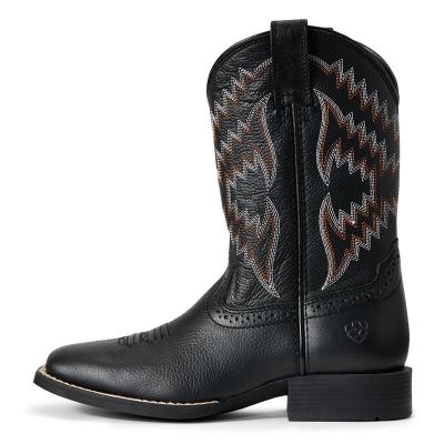 Ariat Western: Tycoon Botas Western Niños - Negras (TSFPW7036)